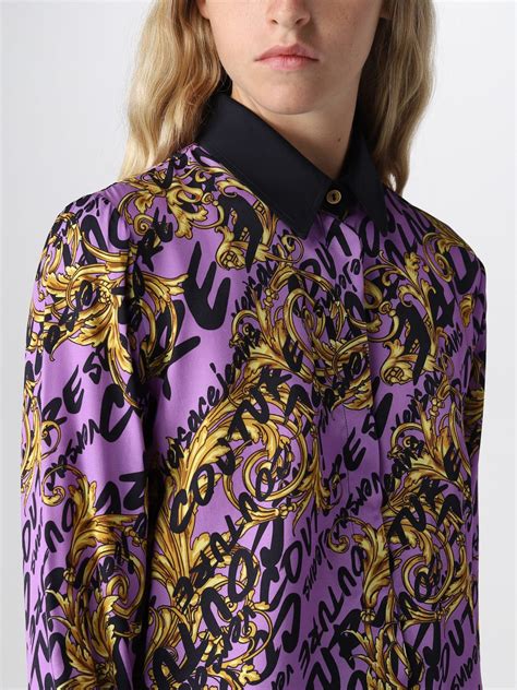 camicia versace bianca e oro|Versace jeans couture camicia donna bianca/oro l2p1 40.